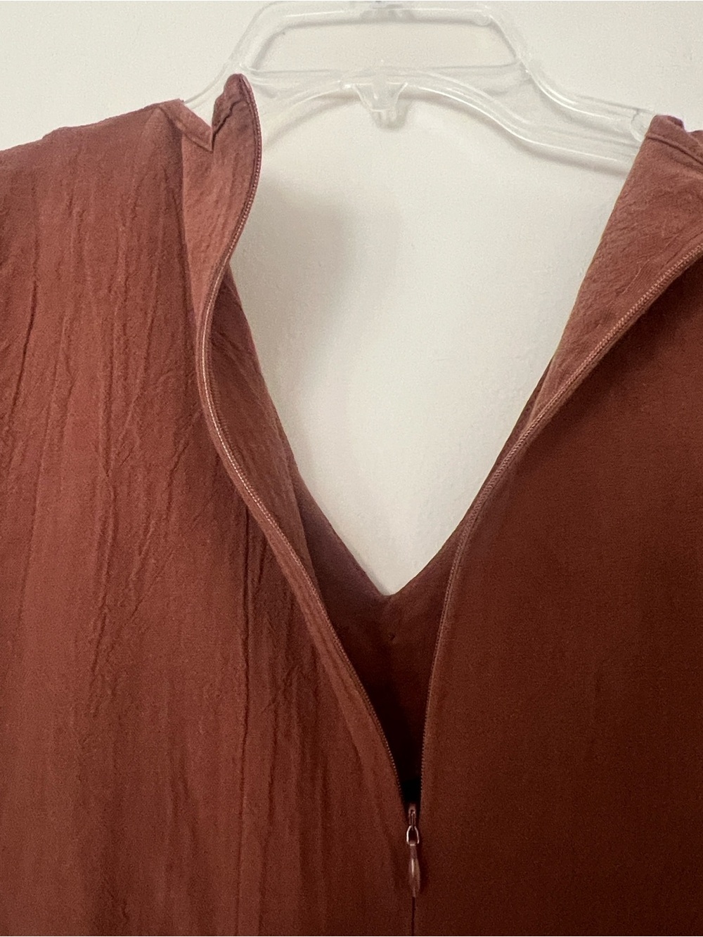 CIDER Brown Cotton Textured Midi Dress Boho Cottagecore Prairie Size M - Picture 4 of 7